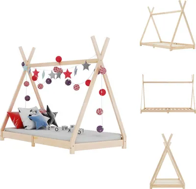 Obrázek produktu pro vidaXL Dětský rám postele z borovicového masivu 80 x 160 cm - Dětské postele a postýlky pro batolata