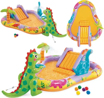 Produktbild von INTEX 56139NP - Playcenter - Dino Park (201x157x69cm) Planschbecken Gartenpool