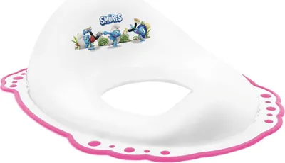 Obrázek produktu pro MALTEX Sedátko na WC s protiskluzem The Smurfs - bílá/růžová