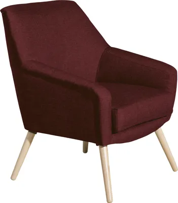Produktbild von Max Winzer Sessel Alegro - Flachgewebe rot - Maße: 67 x 71 x 81 cm