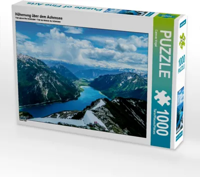 Produktbild von CALVENDO Puzzle Höhenweg über dem Achensee | 1000 Teile Lege-Größe 64x48cm Foto-Puzzle für glückliche Stunden