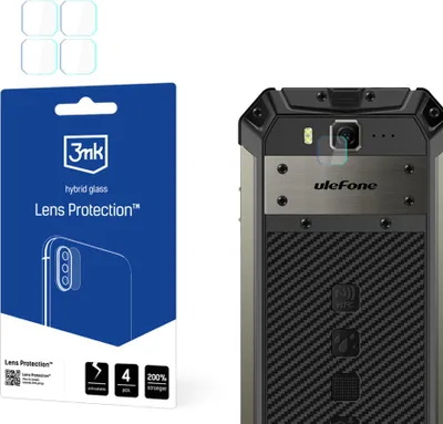 Obrázok produktu pre 3mk Hybridná sklenená ochrana objektívu pre objektív fotoaparátu Ulefone Armor 20WT 0,16 mm 6H (4 kusy)