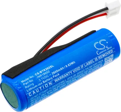 Produktbild von TECHTEK Akku Kompatibel mit [Blaupunkt] BLUETOOTH LAUTSPRECHER, BT 202, BT 202 BK, BT202, BT202BK Ersetzt INR18650