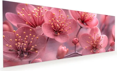 Produktbild von Küchenrückwand Spritzschutz Glas mit Motiv Kirschbaumblüten 40 x 40 cm