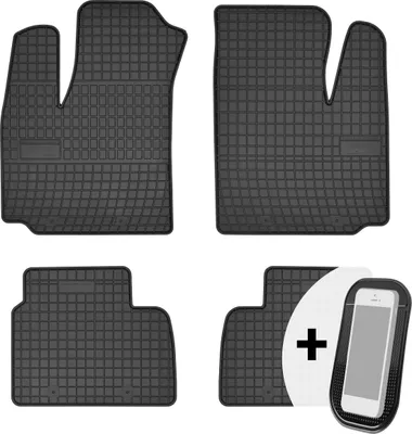 Produktbild von Gummimatten Auto Fußmatten Automatten Passgenau 4-teilig Set - passend für Fiat Doblo 1 2001-2010