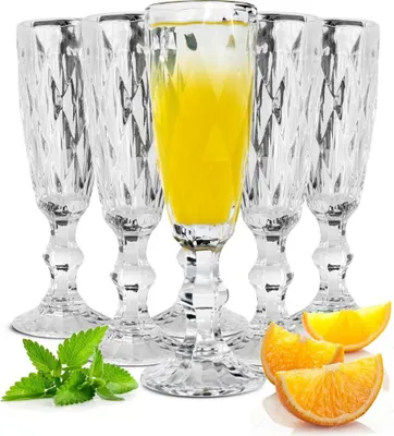 Zdjęcie produktu dla 6 kieliszków do szampana 150 ml na nóżce Kieliszki do szampana Beate Kieliszek do szampana Prosecco Kieliszek do szampana Prosecco