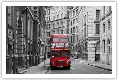 Produktbild von Poster - Poster ohne Rahmen - Bus england urlaub london - 91,5x61 cm - Wand Bild - Wanddeko - Wandbilder - Kunstposter - Wandposter - Bilder - Kunstdruck - Wanddekoration - Wandbild - P2XAA91x61-2153