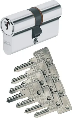 Produktbild von Abus C73 C73N Doppelzylinder (a/b) 30/30mm mit 10 Schlüssel, mit Not- und Gefahrenfunktion