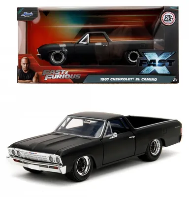 Obrázok produktu pre Jada Toys Fast & Furious 1967 El Camino (F10) 1:24, Auto, 8 rok / roky, Kov, Čierna