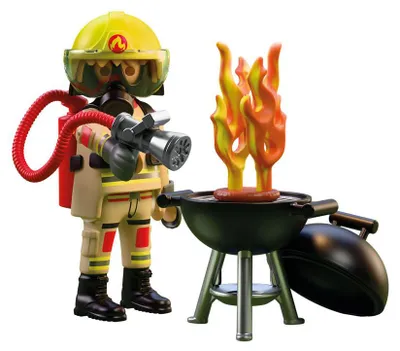 Immagine prodotto di PLAYMOBIL: Vigile del fuoco con focolare