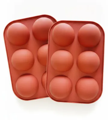 Imagen del producto de JL Cuisine - Molde de silicona para chocolate - Forma de hemisferio - 6 cavidades, Imagen generada por IA