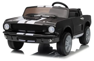 Produktbild von SHELBY GT350 - 2-Sitzer - Kinder Elektroauto 24V - mit Fernbedienung - 4x200W Motoren - 1 bis 6 Jahre - Gummireifen en Ledersitz - Schwarz