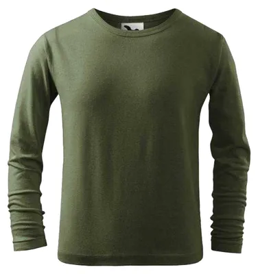 Produktbild von Malfini - T-Shirt für Kinder, Langärmlig PP11410 (146) (Khakigrün)