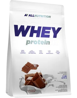 Productafbeelding van ALLNUTRITION Whey Protein 2270 g, chocolade / Whey proteïne / Snel absorberend, instant whey proteïne met een hoog gehalte aan BCAA en een uitstekende smaak