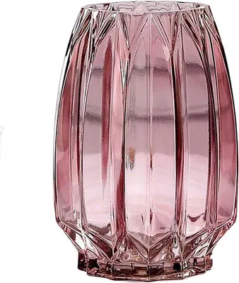 Produktbild von Famanu Glasvase Modernes Design - Geriffelt