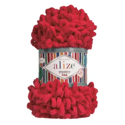 Produktbild von 100g Strickgarn ALIZE Puffy Fine, Fingerstrick Fingerstrick-Wolle ohne Nadel