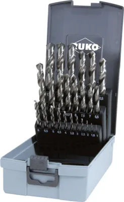 Zdjęcie produktu dla RUKO 214215RO HSS-G Metal twist drill bit set 25-piece DIN 338 Cylinder shank 1 Set
