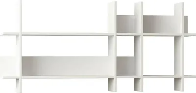 Image de Selvaggia - Étagère, 150x22x70h cm Blanc, 4 Étagères
