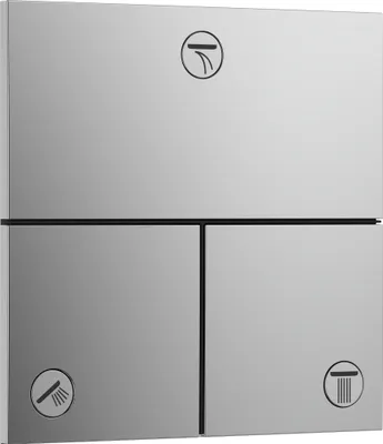 Produktbild von Fertigmontageset ShowerSelect Comfort E Absperrventil, UP chrom chrom