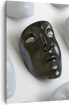 Produktbild von Bild auf Leinwand - Leinwandbild - Einteilig - Venedig Maske Schauspieler Theater - 70x100cm - Wand Bild - Wandbilder - Leinwanddruck - Wanddekoration - Leinwand bilder - Wandbild - PA70x100-2208