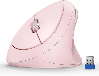 Produktbild von TECKNET Ergonomische Maus Kabellos, 4800 DPI Vertikale Maus, 99% Lärmminderung, 6 Tasten, 2.4G Computer Funkmaus, Leise Wireless Mouse for Laptop, PC