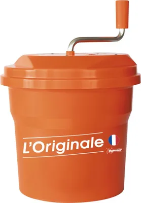 Obrázok produktu pre Dynamic E10 - manuálny odstredič šalátu E001 - oranžový - 2 - 3 hlávky šalátu - Ø330 mm