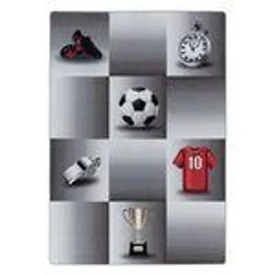 Produktbild von Homebyhome Kinderteppich Fussball Pokal Design Jungen Teppich, Spielteppich Kinderzimmer Teppich, Robust und Pflegeleicht, Grösse: 160x230 cm