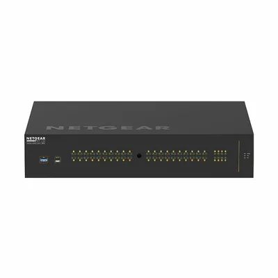Produktbild von NETGEAR AV Line M4250-40G8XF-PoE++ - Switch - L3 - managed - 40 x 10/100/1000 (PoE++) + 8 x 1 Gigabit / 10 Gigabit SFP+ - Seite-zu-Seite-Luftstrom - an Rack montierbar - PoE++ (2880 W)