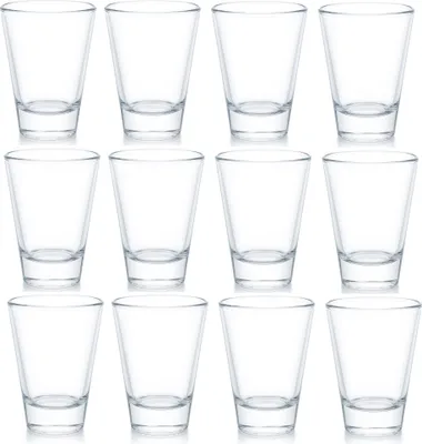 Produktbild von Set aus 12 transparenten Schnapsgläsern │ 47 ml │ 5 × 5 × 7 cm │ Perfekt für Party, Bar & Gastronomie