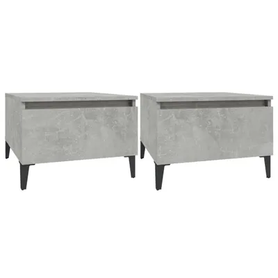 Obrázek produktu pro vidaXL Postranní stolky 2 ks. Betonově šedé 50x46x35 cm odvozený dřevěný výrobek