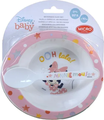 Produktbild von Minnie Mouse - Mikrowellen-Set (Schüssel und Löffel) (Indigo dreams)