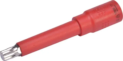 Produktbild von SW-Stahl 05924L-M10 Steckschlüsseleinsatz 3/8 Zoll I für schutzisolierte VDE Ratsche I Innenvielzahn Biteinsatz