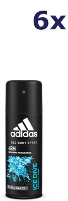 Produktbild von 6x Adidas Deo Spray 150ml Ice Dive