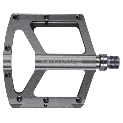 Zdjęcie produktu dla pedały M-Wave FLAT standardowy gwint 9/16" tytanowy szary