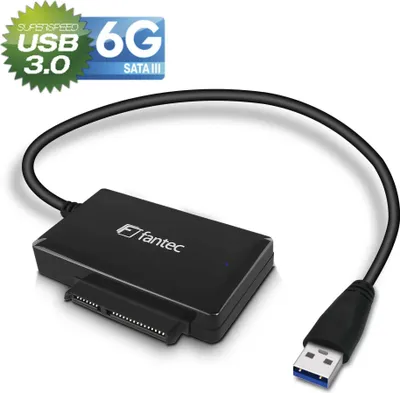 Image de Adaptateur FANTEC USB 3.0 SATA 6G DOCK SSD HDD noir