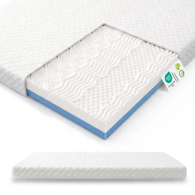Matratzentopper 160x200 cm, 8 cm Gelschaum, 7-Zonen, H2/H3