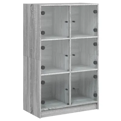 Obrázek produktu pro Highboard s dvířky šedý sonoma 68x37x109 cm kompozitní dřevo
