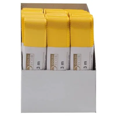 Produktbild von Gelbes Taftband 25 mm breit 3 m lang
