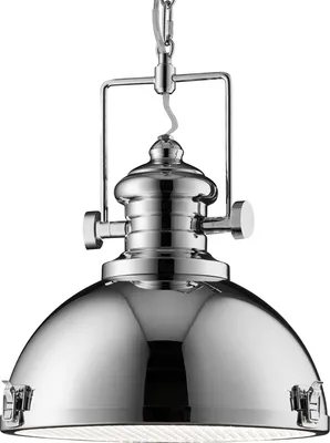 Produktbild von Zeitgenössische Aufhängung Louisiana Stahl Chrom Polycarbonat 1 Licht E27