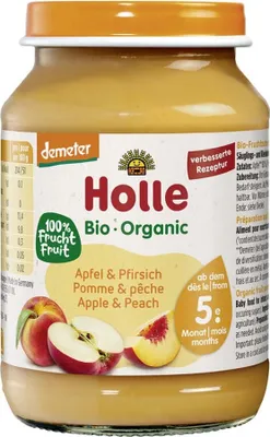Produktbild von Glas - Demeter Apfel & Pfirsich 190g 12er Pack