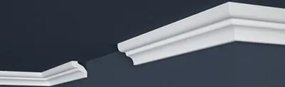 Produktbild von PROVISTON | Stuckleiste | Polystyrol | 32 x 33 x 2000 mm | Weiß | Deckenleiste | Überstreichbar | Einfache Montage | Hochwertig | Stabil und Leicht | 100 Meter