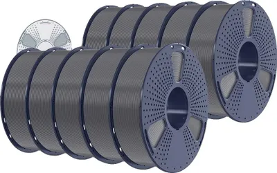 Productafbeelding van PLA Plus filament, superieure sterkte, compatibel met FDM-printers, grijs