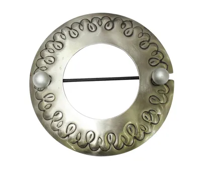 Produktbild von Gardinia Raffhalter für Vorhänge Ring Ø 12 cm Edelstahloptik