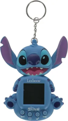 Lexibook, Disney Stitch, My Best-e, Tragbare Spielkonsole, Interaktiver und pädagogischer Begleiter für Kinder, 8 Spielkategorien, Farbiger Bildschirm, Blau, JLMB10D