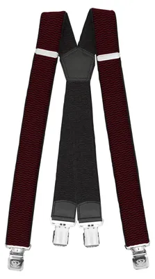 Produktbild von Fabio Farini - 1 Stück 4cm Breites X-Design verstellbar mit extra starken Clipverschluss, Brombeere