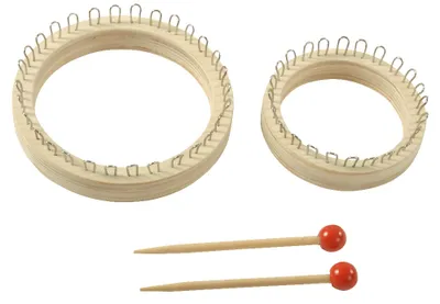 Produktbild von Eduplay Strickring groß - Holz Strickset für Kinder und Erwachsene