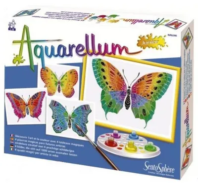 Image de Aquarellum junior papillons - sentosphere - 661 - loisirs creatifs