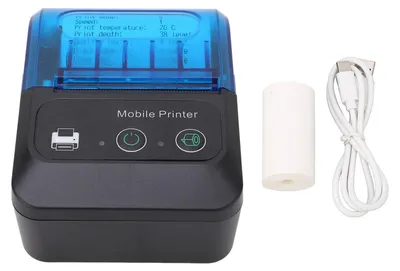 Produktbild von Thermodrucker 2 Zoll Etikettenmaschine 203 DPI 80 mm/s 58 mm Breite für Zuhause