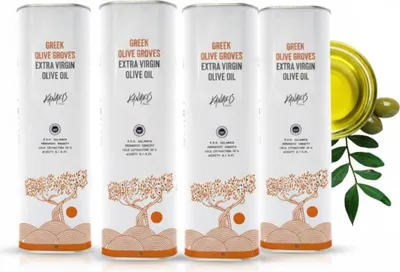 Produktbild von Kanakis | Olivenöle 4x1 L - Kaltgepresst - Fruchtiger Duft - Aus Griechenland - EV Classic - Natives Olivenöl Extra - milder Geschmack - Frisch