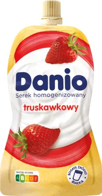 Produktbild von Danio Homogenisierter Erdbeerkäse 120 G